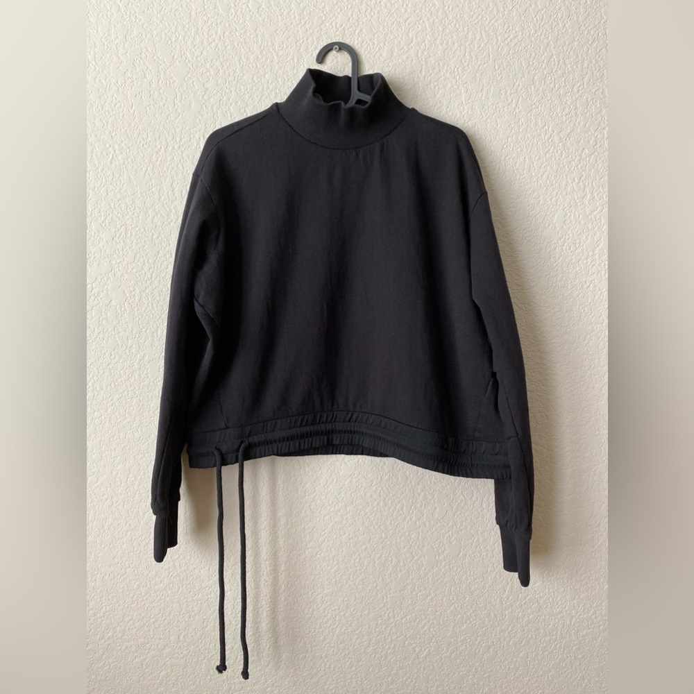 Thom Krom Relaxed Mock Neck Cotton Sweatshirt